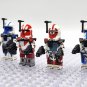 4pcs Star Wars Commander Ganch ARC Troopers Dredd Seven Alpha Minifigures Toy