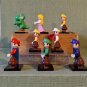 8pcs Super Mario and Peach Yoshi Luigi Wario Waluigi Video Game Minifigures Toys
