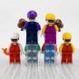 6pcs Super Mario Luigi Wario Waluigi and Goombas Video Game Minifigures Toys