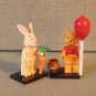 5pcs Disney Winnie The Pooh Tigger Piglet Eeyore Rabbit Minifigures Building Toy
