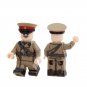 6pcs WW2 Soviet Infantry Coat Offical Minifigures Weapons and Accessories