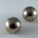 NATIVE AMERICAN VINTAGE STERLING SILVER BALL EARRINGS