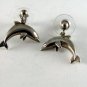 STERLING SILVER DOLPHIN PORPOISE PIERCED EARRINGS