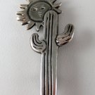 VINTAGE NATIVE AMERICAN SUN AND CACTUS BROOCH