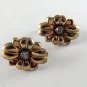 VINTAGE STERLING SILVER GOLD VERMEIL SCREW BACK EARRINGS
