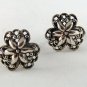 VINTAGE DANECRAFT STERLING SILVER SCREW BACK EARRINGS