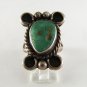 VINTAGE NAVAJO STERLING SILVER TURQUOISE RING SIZE 7`