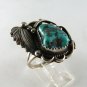 NATIVE AMERICAN NAVAJO STERLING SILVER TURQUOISE RING SZ 8
