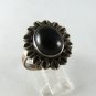 VINTAGE MEXICAN STERING SILVER BLACK ONYX RING SZ 9