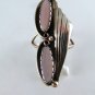 VINTAGE NATIVE AMERICAN NAVAJO STERLING SILVER PINK MOTHER OF PEARL RING SZ 7 1/2