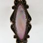 VINTAGE NAVAJO STERLING SILVER MOTHER OF PEARL ABALONE RING SZ 7