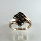 VINTAGE STYLE STERLING SILVER BLUE SAPPHIRE RING SZ 8 1/2
