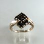 VINTAGE STYLE STERLING SILVER BLUE SAPPHIRE RING SZ 8 1/2