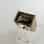 VINTAGE STYLE STERLING SILVER TOPAZ RING SIZE 6 3/4