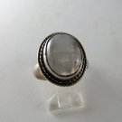 VINTAGE STERLING SILVER MOONSTONE RING SZ 8 1/4