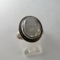VINTAGE STERLING SILVER MOONSTONE RING SZ 8 1/4