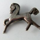VINTAGE MEXICAN STERLING SILVER PRANCING HORSE BROOCH
