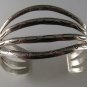 VINTAGE NATIVE AMERICAN STERLING SILVER CUFF BRACELET