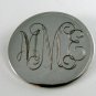 VINTAGE STERLING SILVER INITIAL BROOCH MME BAB
