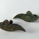 VINTAGE MEXICAN STERLING SILVER EARRINGS DESIGNED SIGNED