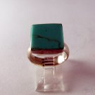 VINTAGE MEXICO STERLING SILVER TURQUOISE RING SIGNED  sz 7 1/2