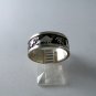 VINTAGE NATIVE AMERICAN STERLING SILVER ENGAGEMENT RING BUFFALO HUNTERS SZ 8