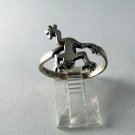GREAT STERLING SILVER FROG RING SZ 8 3/4 LET HIM BE YOUR PRINCE