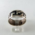 VINTAGE MEXICAN MEXICO STERLING SILVER BAND RING SIZE 9 3/4