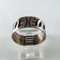 VINTAGE MEXICAN MEXICO STERLING SILVER BAND RING SIZE 9 1/2