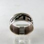 VINTAGE MEXICAN MEXICO STERLING SILVER BAND RING SZ 9 3/4 SIGNED CD