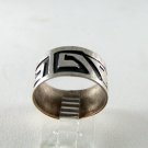 VINTAGE MEXICAN MEXICO STERLING SILVER BAND RING SIZE 6 1/2