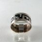 VINTAGE MEXICAN MEXICO STERLING SILVER BAND SIZE 6 3/4 SIGNED CD