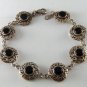 PETIT STERLING SILVER AND BLACK ONYX BRACELET