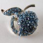VINTAGE BLUE APPLE RHINESTONES FOR THE TEACHER