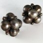 VINTAGE MEXICAN MEXICO STERLING SILVER SCREW BACK EARRINGS