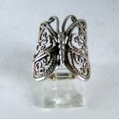 VINTAGE HANDCRAFTED STERLING SILVER BUTTERFLY RING SZ 6 1/4