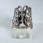 VINTAGE HANDCRAFTED STERLING SILVER BUTTERFLY RING SZ 6 1/4