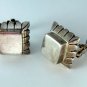 VINTAGE MEXICAN MEXICO TAXCO STERLING SILVER CLIP ON EARRINGS