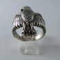VINTAGE GOTHIC STERLING SILVER AMERICAN EAGLE RING SZ 11