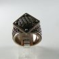 GOTHIC RENAISSANCE STYLE STERLING SILVER RING SIZE 7