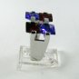 VINTAGE STYLE STERLING SILVER AMYTHEST GARNET RING SZ 8