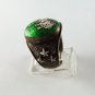 GOTHIC RENAISSANCE VINTAGE STERLING SILVER ENAMEL LEO LION ZODIAC RING SZ 9