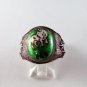GOTHIC RENAISSANCE VINTAGE LEO ZODIAC STERLING SILVER RING SZ 5 3/4