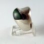 VINTAGE MEXICAN STERLING SILVER MALACHITE RING SZ 6 1/4