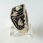 VINTAGE STYLE GRAPE LEAVES STERLING SILVER RING SZ 10 1/4