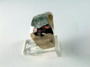 VINTAGE HAND HAMMERED STERLING SILVER RING SIZE 7 3/4