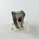 GOTHIC RENAISSANCE STYLE STERLING SILVER VINTAGE RING SIZE 10 1/4