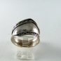 GOTHIC RENAISSANCE STYLE STERLING SILVER VINTAGE RING SIZE 10 1/4