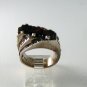VINTAGE STERLING SILVER GARNET MARCASITES RING SIZE 6