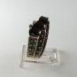 VINTAGE STERLING SILVER GARNET MARCASITES RING SIZE 6